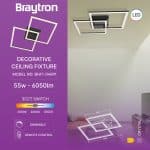 Plafonjera BRY-CRYSTAL-A-55W-3IN1-REMOTE-Crna tehničke karakteristike poput dimenzija snage lumena