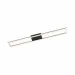 Plafonjera BRY-CRYSTAL-C-40W-3I1-REMOTE-Crna sa kristalima po aluminijskom okviru