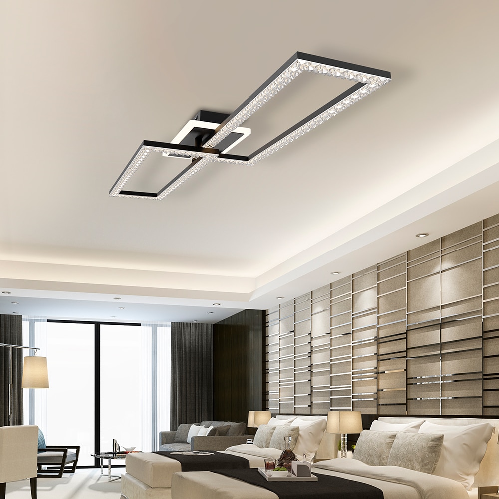 BH17-05190_2 Plafonjera BRY-CRYSTAL-D-55W-3IN1-Bijela u dnevnom boravku montiranna na stropu