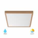 Plafonjera BRY-JADE-SLR-WDN-SQR-36W-3IN1-CEILING LIGHT zlata boja sa Ip 40 zaštitom i 3u1 cct prekidačem sa bijelim difuzorom