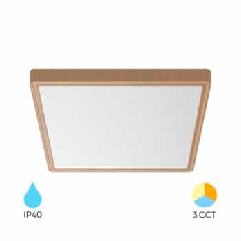Plafonjera BRY-JADE-SLR-WDN-SQR-36W-3IN1-CEILING LIGHT zlata boja sa Ip 40 zaštitom i 3u1 cct prekidačem sa bijelim difuzorom