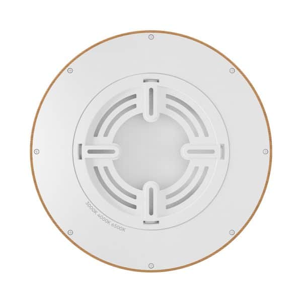 Plafonjera BRY-JADE-SLR-WDN-RND-20W-3IN1-Boja drveta nosač plafonjere u bijeloj boji